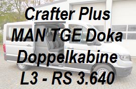 Crafter MAN TGE Plus Doppelkabine L3 standard