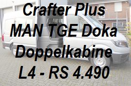 Crafter MAN TGE Plus Doppelkabine L4 lang