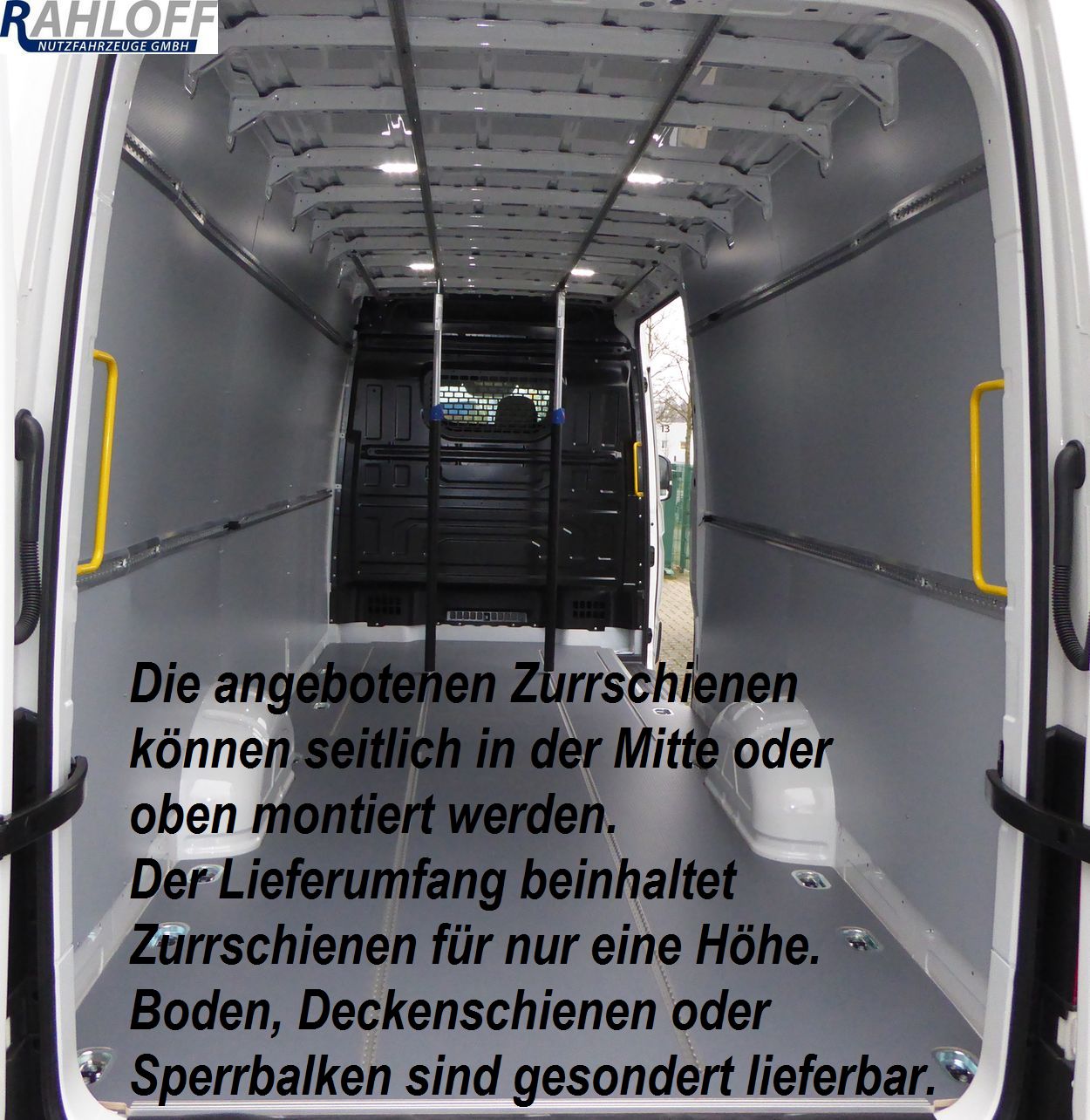 Ladungssicherungsnetz f. Transporter, m. Aluminium-Gestänge f. Sprinter /  Crafter