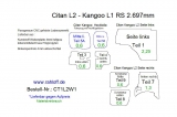 Citan - Kangoo Seitenverkleidung aus Kunststoff PP ( L2 )