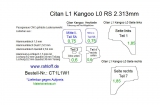 Citan - Kangoo Seitenverkleidung aus Aluminium ( L1 )