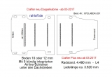 MAN TGE - Crafter Plus - Doppelkabine - Bodenplatte mit 5 Zurrschienen quer - L4 - 201