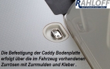 Caddy 5 Cargo Boden aus Kunststoff PP 10mm einteilig L1 (neues Modell ab 10/2020)